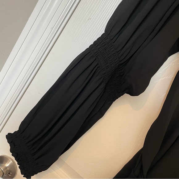 Eloquii black blouse with sash and arm detail, size 20, NWT - Picture 5 of 12